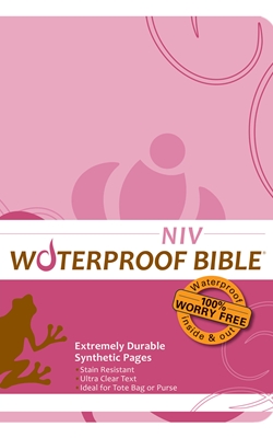 NIV Waterproof Bible Pink Brown