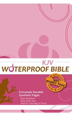 KJV Waterproof Bible Pink Brown