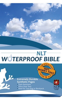 NLT Waterproof Bible Blue Wave